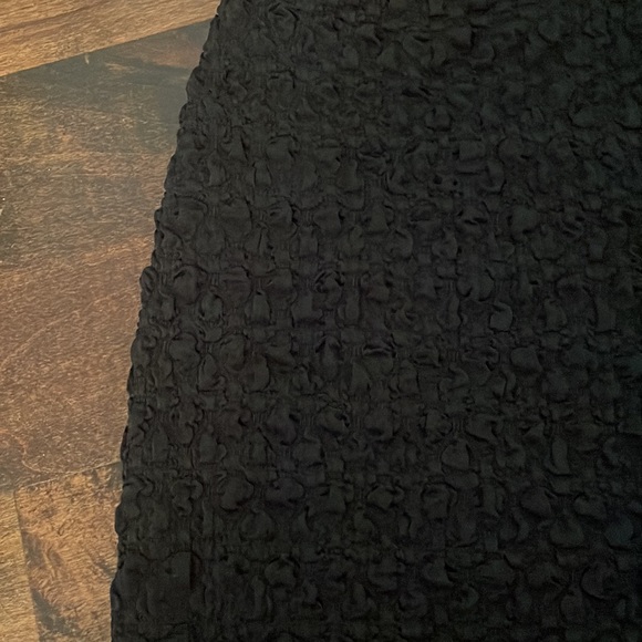 Black Double Lined Bodycon Mini Skirt - Picture 2 of 4